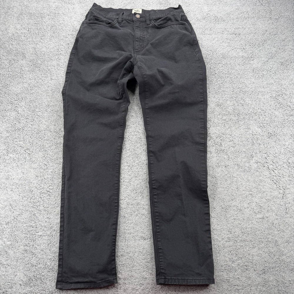 Flint And Tinder Pant Mens 29x29 Charcoal Taper Huckberry Stretch Chino 5 Pocket